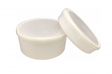 Round Fish Tubs/Food Storage Bins 20lb & 10lb with Lids, 12.25